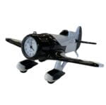 Miniaturuhr Flugzeug Schwarz Weiss