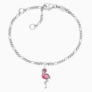 Engelsrufer Kinder Armband Flamingo Silber Mit Emaille Heb-Flamingo01