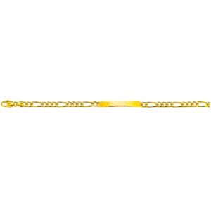 Figaro ID-Bracelet 18 Karat Gelbgold