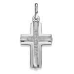 Kreuz Anhänger Silber mit Zirkonia 13-2110