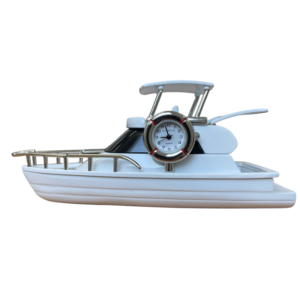 Miniaturuhr Yacht Weiss 26-0303