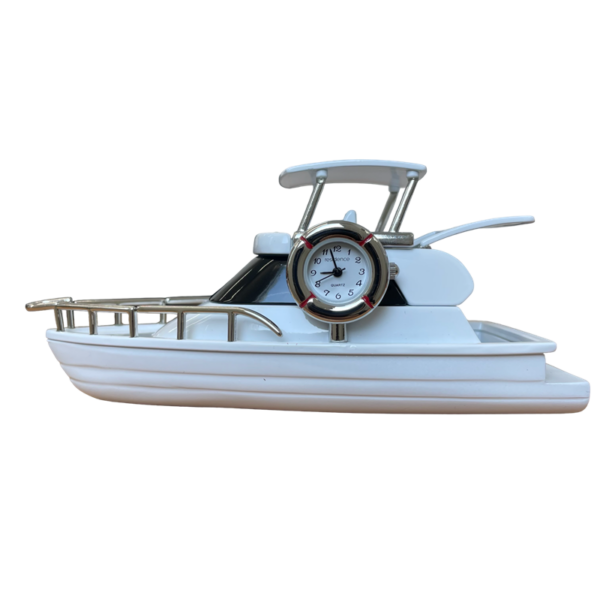 Miniaturuhr Yacht Weiss 26-0303