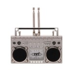 Miniaturuhr Radio Silber 26-0302