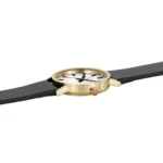 Mondaine Classic Schwarzes Veganes Traubenleder