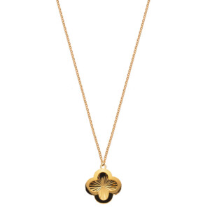 Collier 18 Karat Gelbgold Kleeblatt