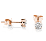 Elegante Solitär-Ohrringe mit 4-Krappen-Fassung – Symbol für Stil