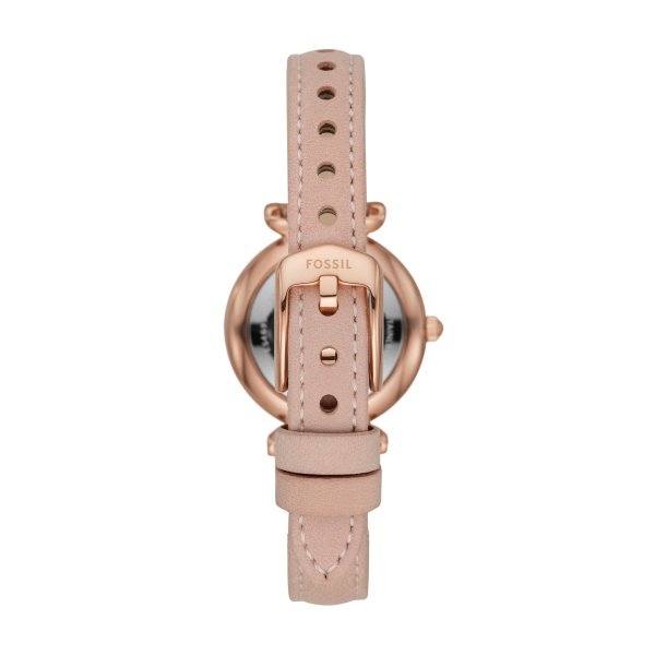Fossil Damenuhr Carlie Mini Leder Rosé